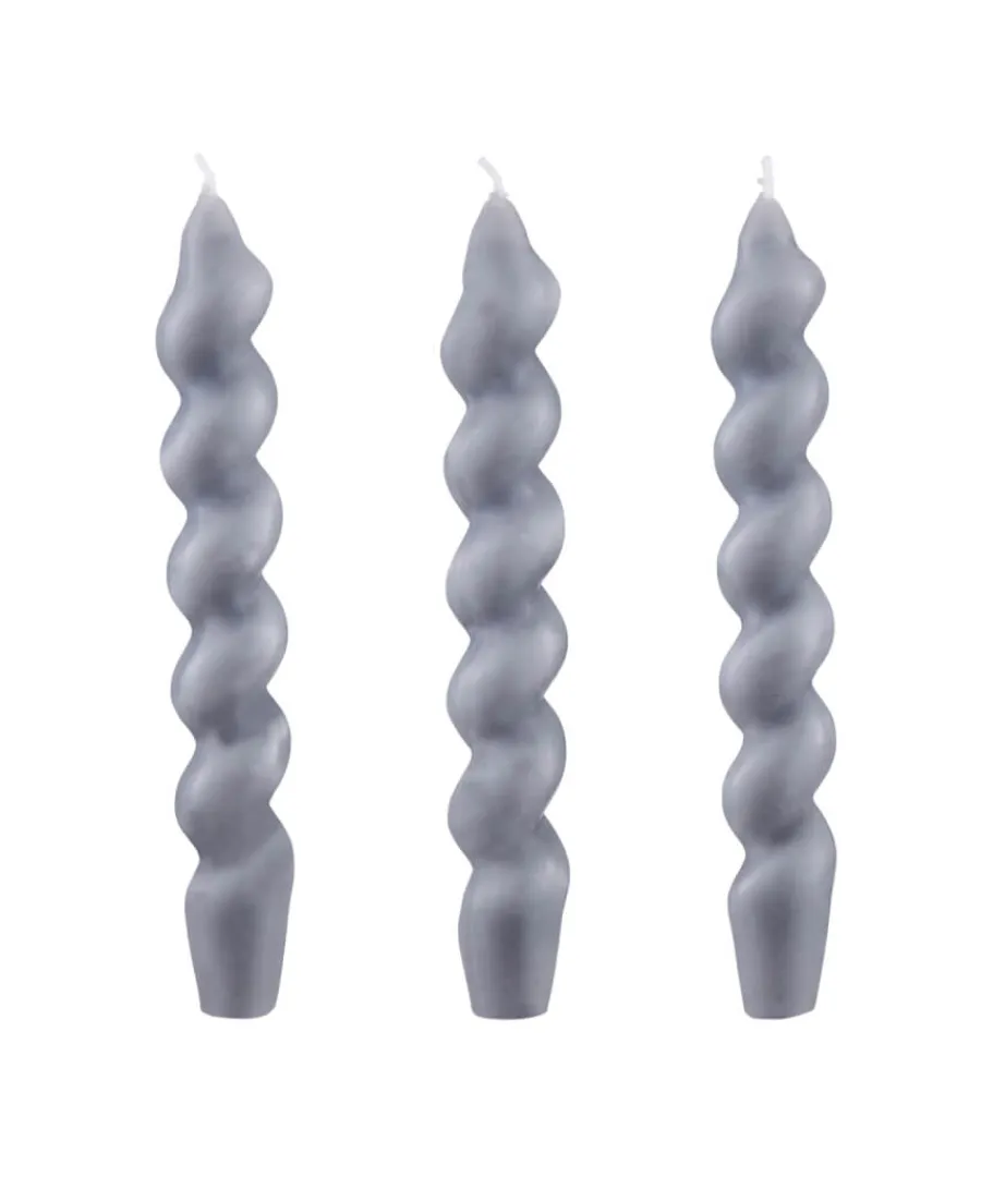 Joe Browns Gifts<Set Of 3 Chunky Twist Taper Candle