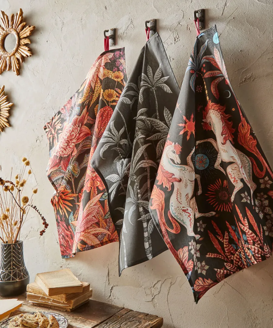 Joe Browns Tableware & Dining<Set Of 3 Endless Sunsets Print Teatowels