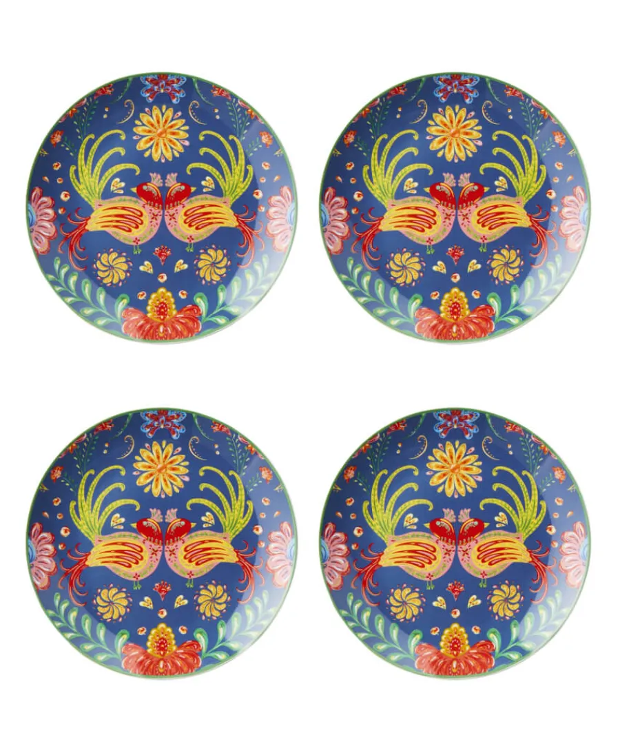 Joe Browns Tableware & Dining<Set Of 4 Folk Floral Side Plates