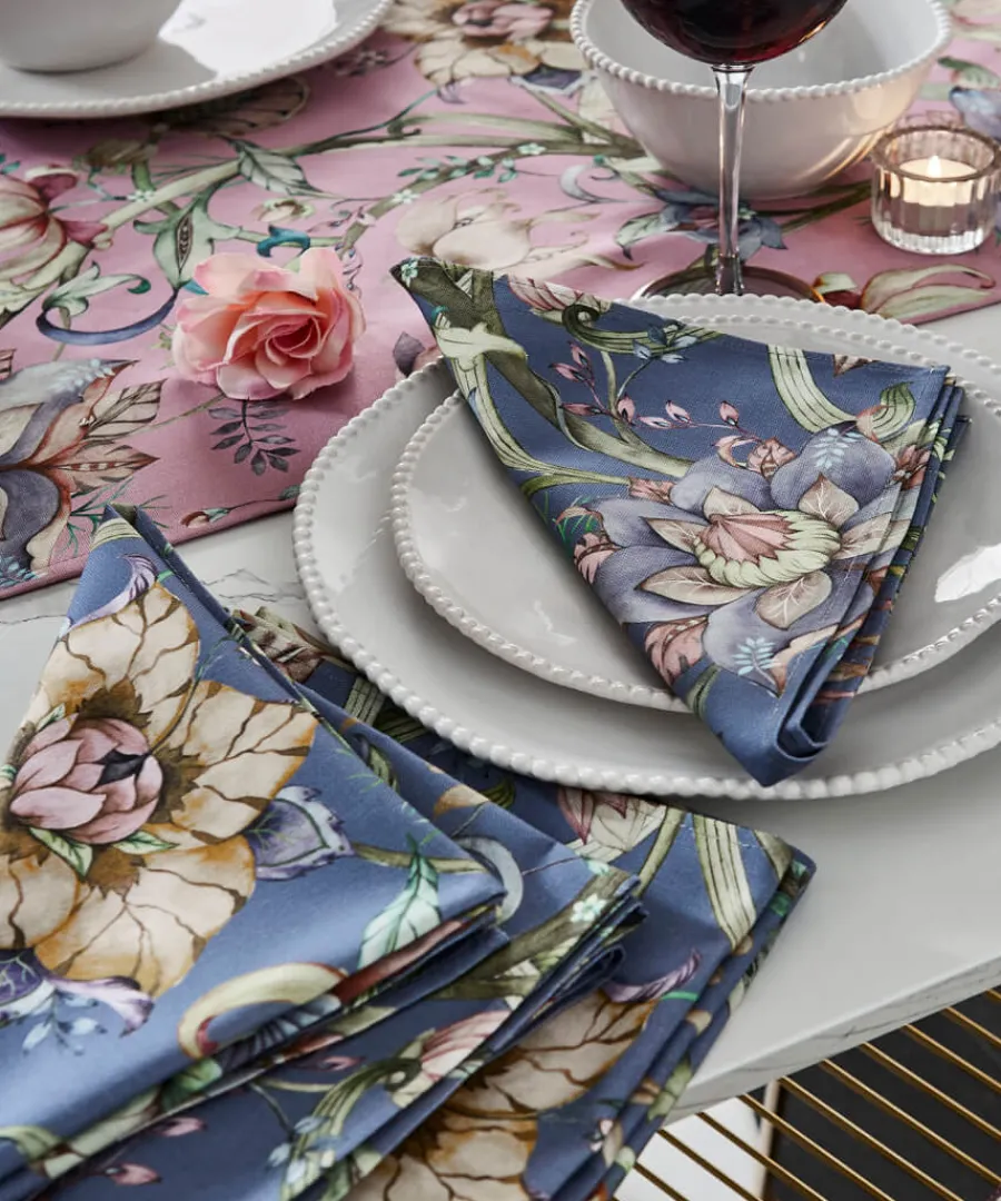 Joe Browns Tableware & Dining<Set Of 4 Nostalgic Nouveau Cotton Napkins