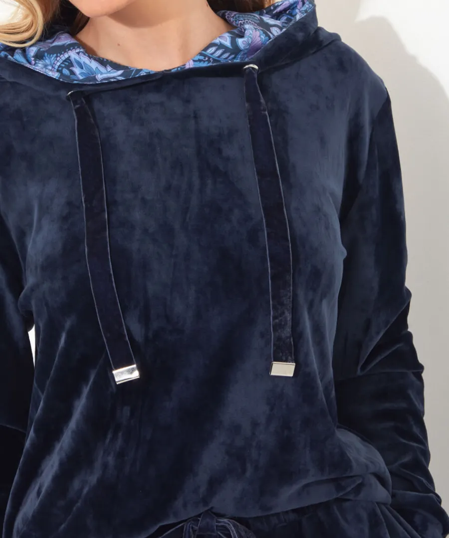 sloe_joes_velour_hoody_5.webp Joe Browns Tops& Tunics & Shirts<Sloe Joes Velour Hoody