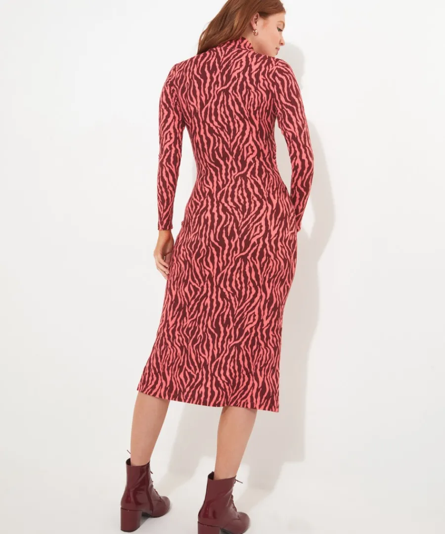 striking_animal_jersey_dress_4.webp Joe Browns Dresses<Striking Animal Jersey Dress