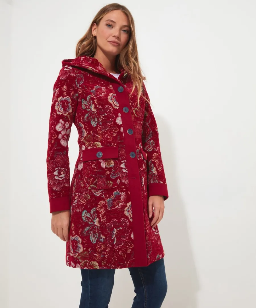 Joe Browns Coats & Jackets<Stunning Red Hooded Coat