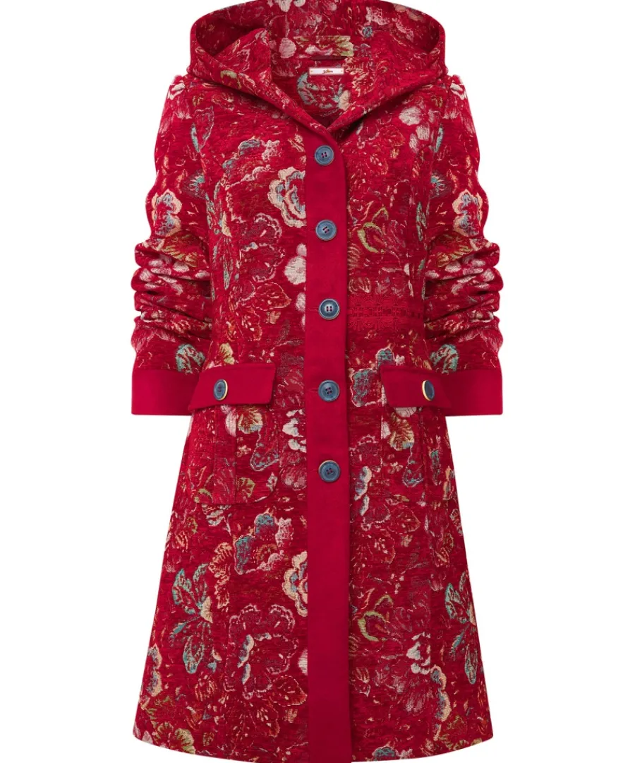 Joe Browns Coats & Jackets<Stunning Red Hooded Coat