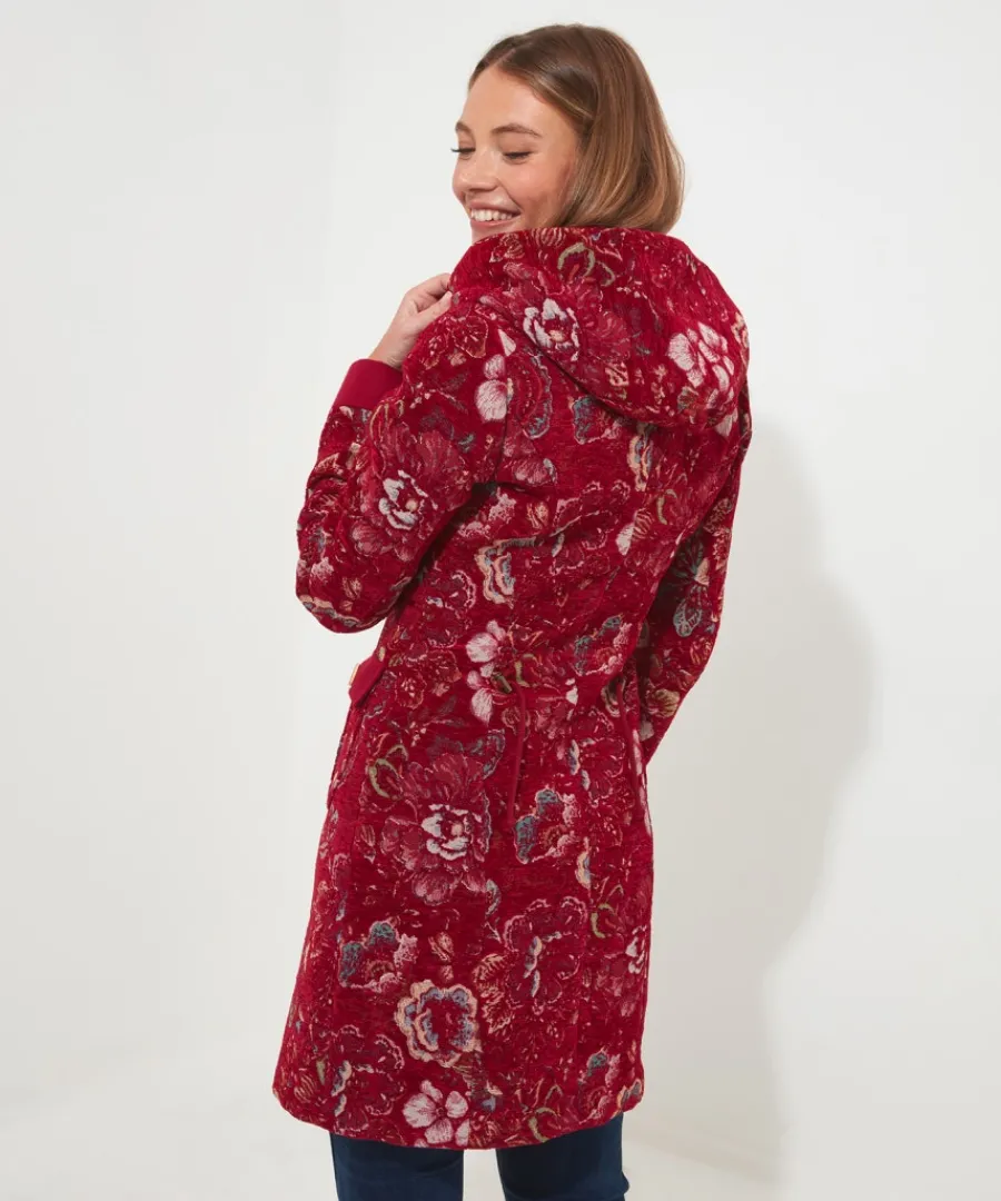 stunning_red_hooded_coat_3.webp Joe Browns Coats & Jackets<Stunning Red Hooded Coat