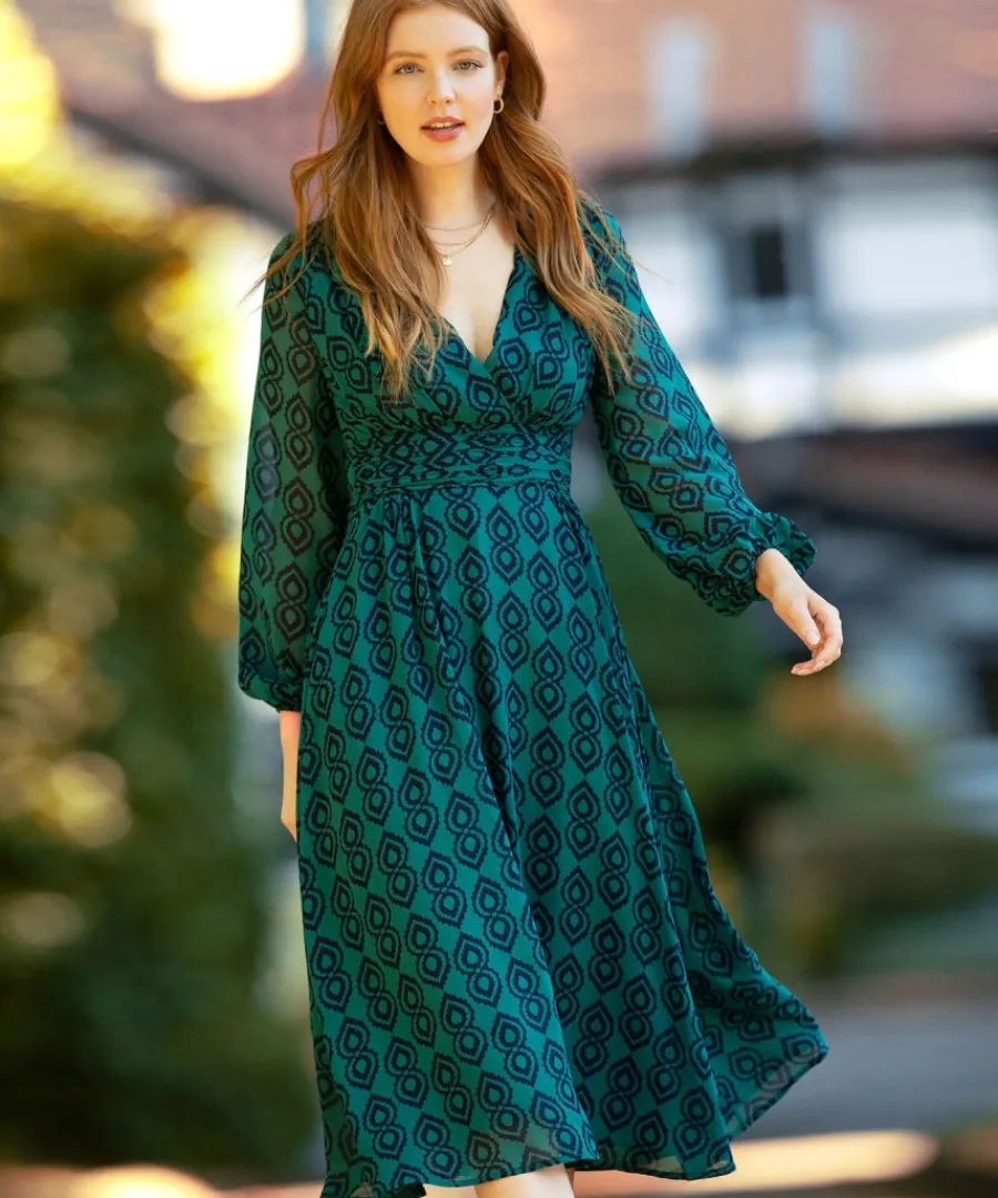 tamzin_printed_dress_2.webp Joe Browns Dresses<Tamzin Printed Dress