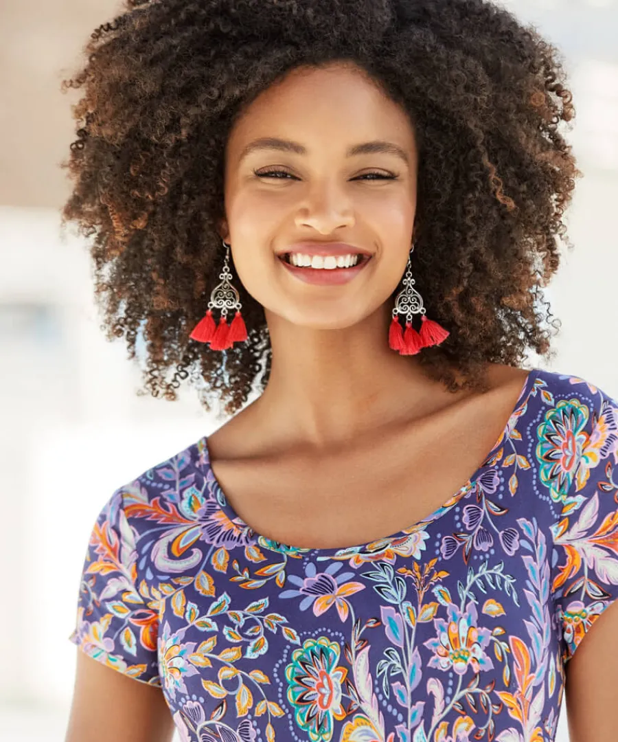 temple_tree_tassel_earrings_3.webp Joe Browns Accessories & Jewellery<Temple Tree Tassel Earrings
