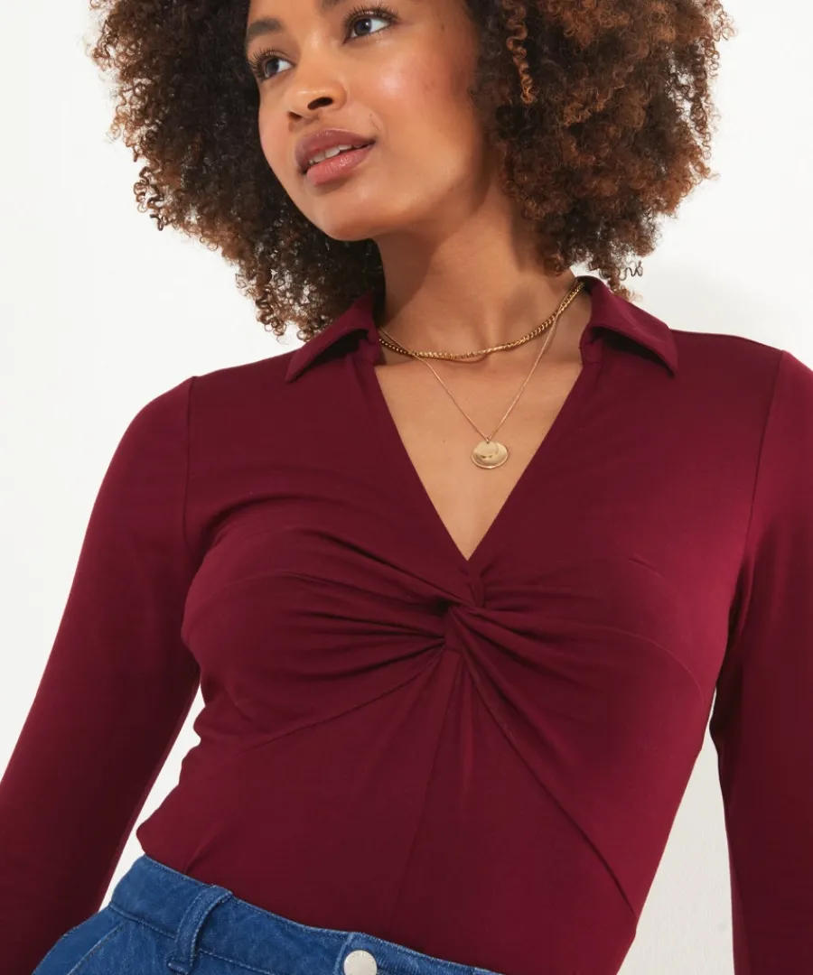 twist_front_jersey_top_4.webp Joe Browns Tops& Tunics & Shirts<Twist Front Jersey Top