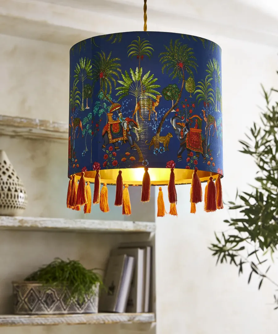 wanderlust_drum_shade_2.webp Joe Browns Lighting & Lamps<Wanderlust Drum Shade