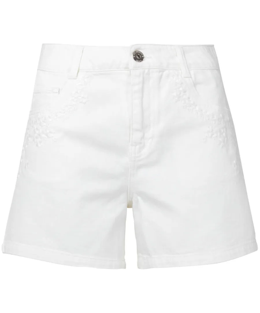 Joe Browns Jeans & Trousers<White Denim Shorts