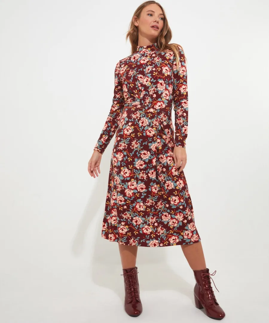 winter_florals_jersey_dress_2.webp Joe Browns Dresses<Winter Florals Jersey Dress