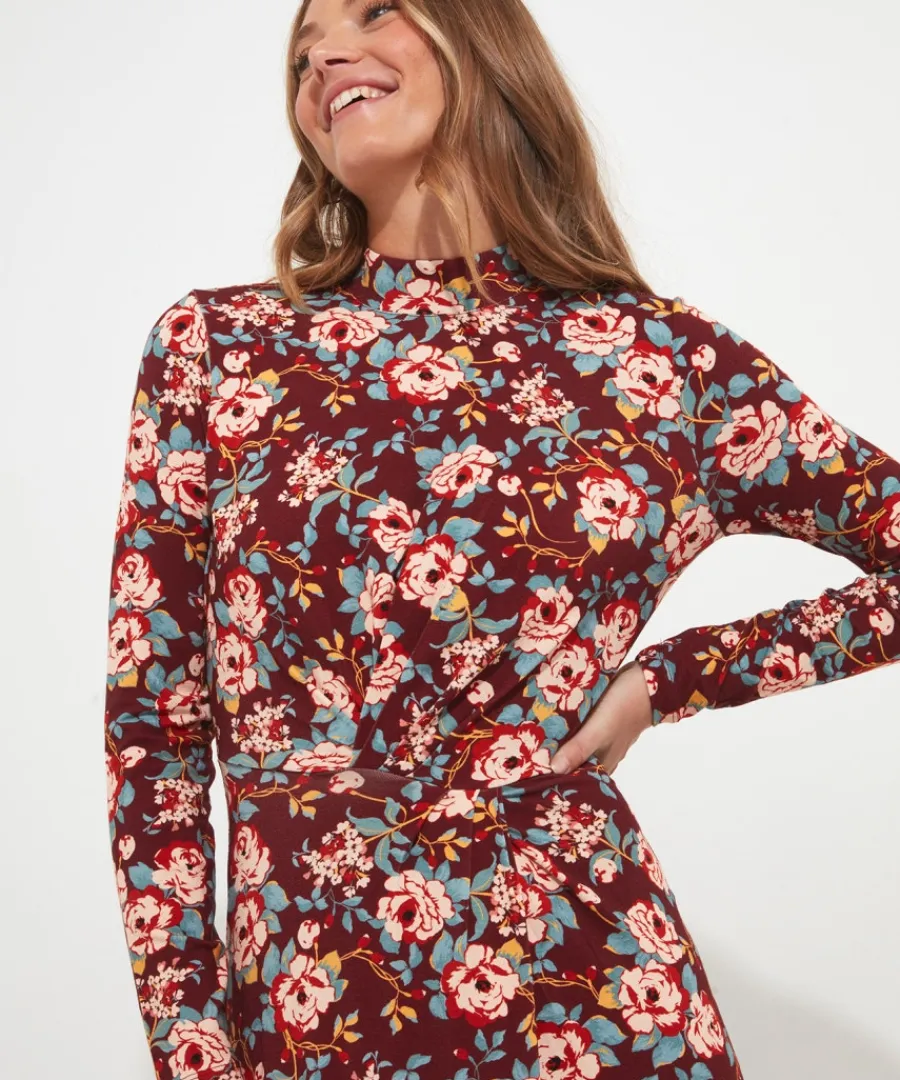 winter_florals_jersey_dress_4.webp Joe Browns Dresses<Winter Florals Jersey Dress